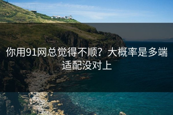你用91网总觉得不顺？大概率是多端适配没对上
